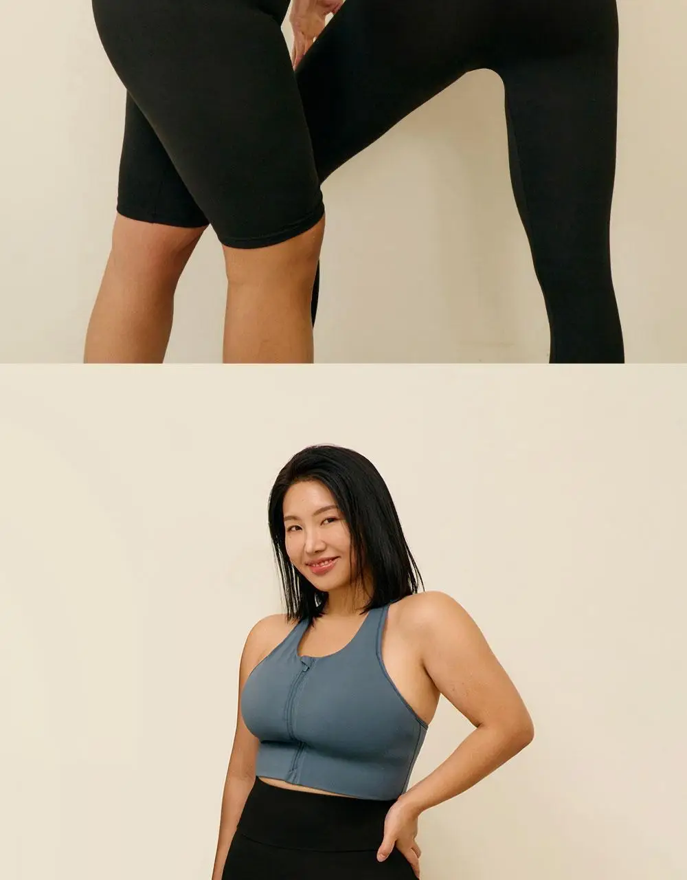 [류혜영 PICK] 마른파이브 히트터치 하이웨스트 5부 기모 레깅스 (FREE/XL) 상세페이지 19